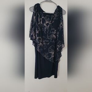 SLNY Navy Blue Size 8‎ Dress